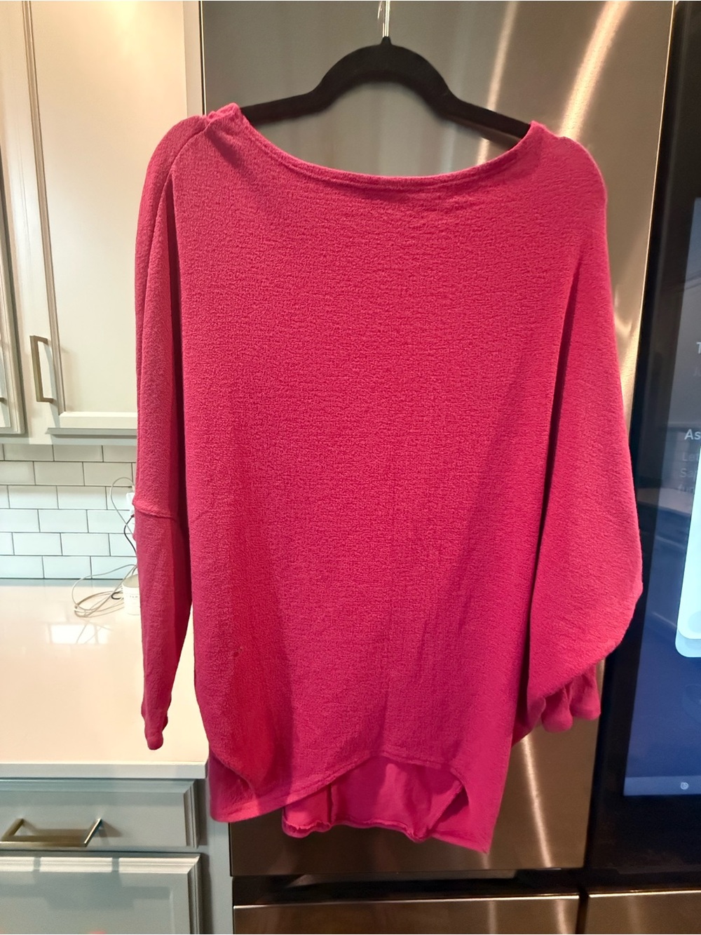 Aritzia Women's Hot Pink Slouchy Sweater